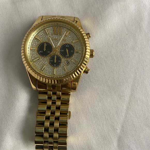 Lexington gold tone Michael Kors watch. - Picture 1 of 2